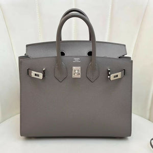 Hermès Birkin 25 Gris Etain Epsom Leather Palladium Hardware