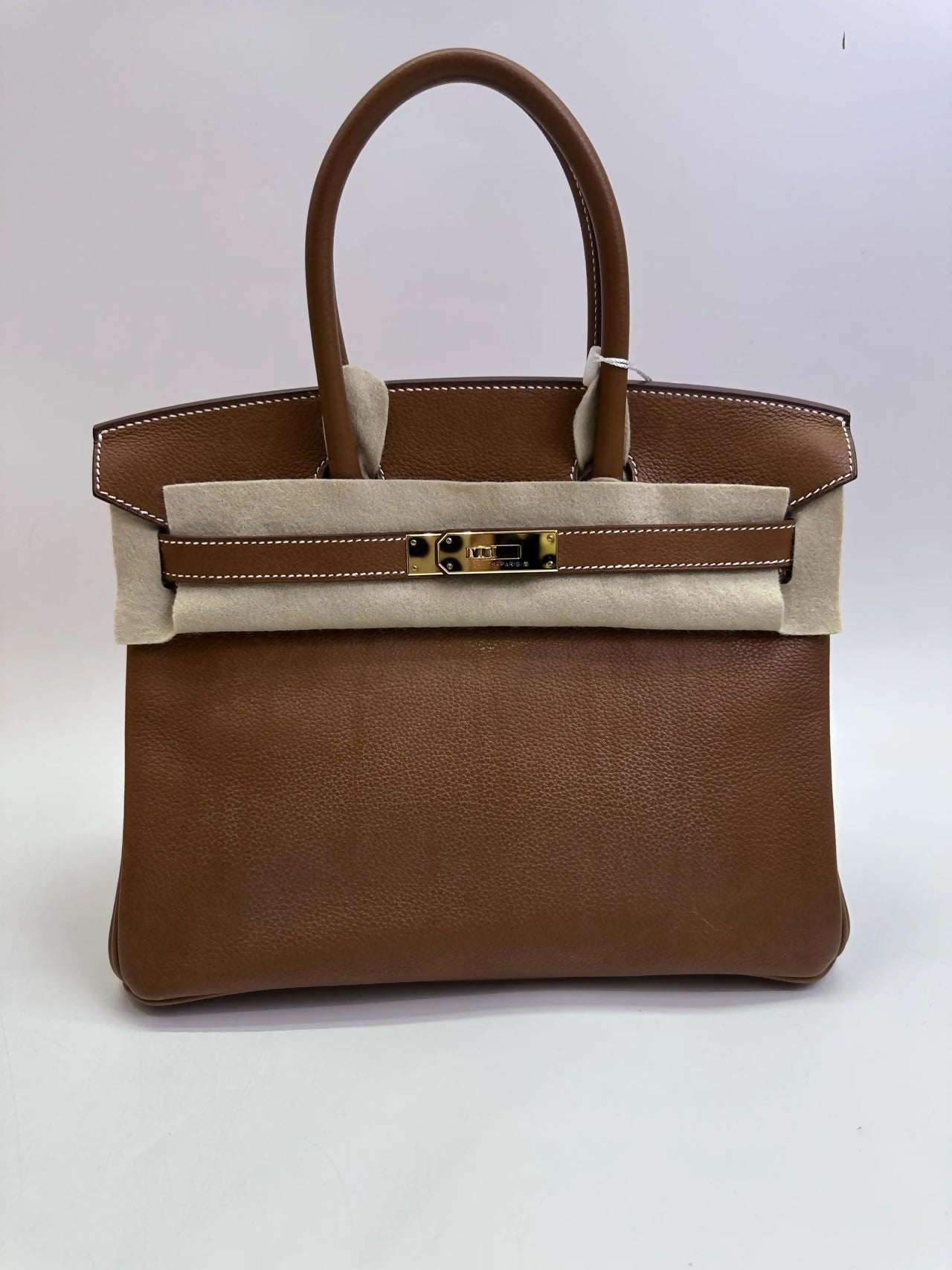 Hermès Birkin 30 Birkin Barenia Faubourg Leather with Gold Hardware U Stamp