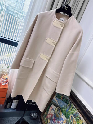 Hermes nude cashmere coat