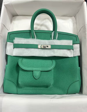 Hermès Birkin 25 Vert Vertigo Cargo Palladium Hardware