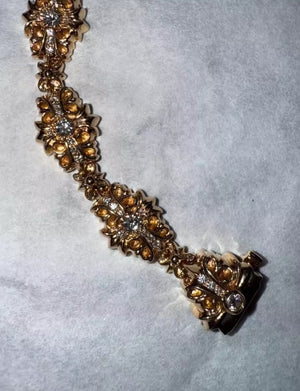 Chrome Hearts 22K Gold Diamonds Bracelet