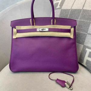 Hermès Birkin 35 P9 Anemone Epsom Leather Palladium Hardware