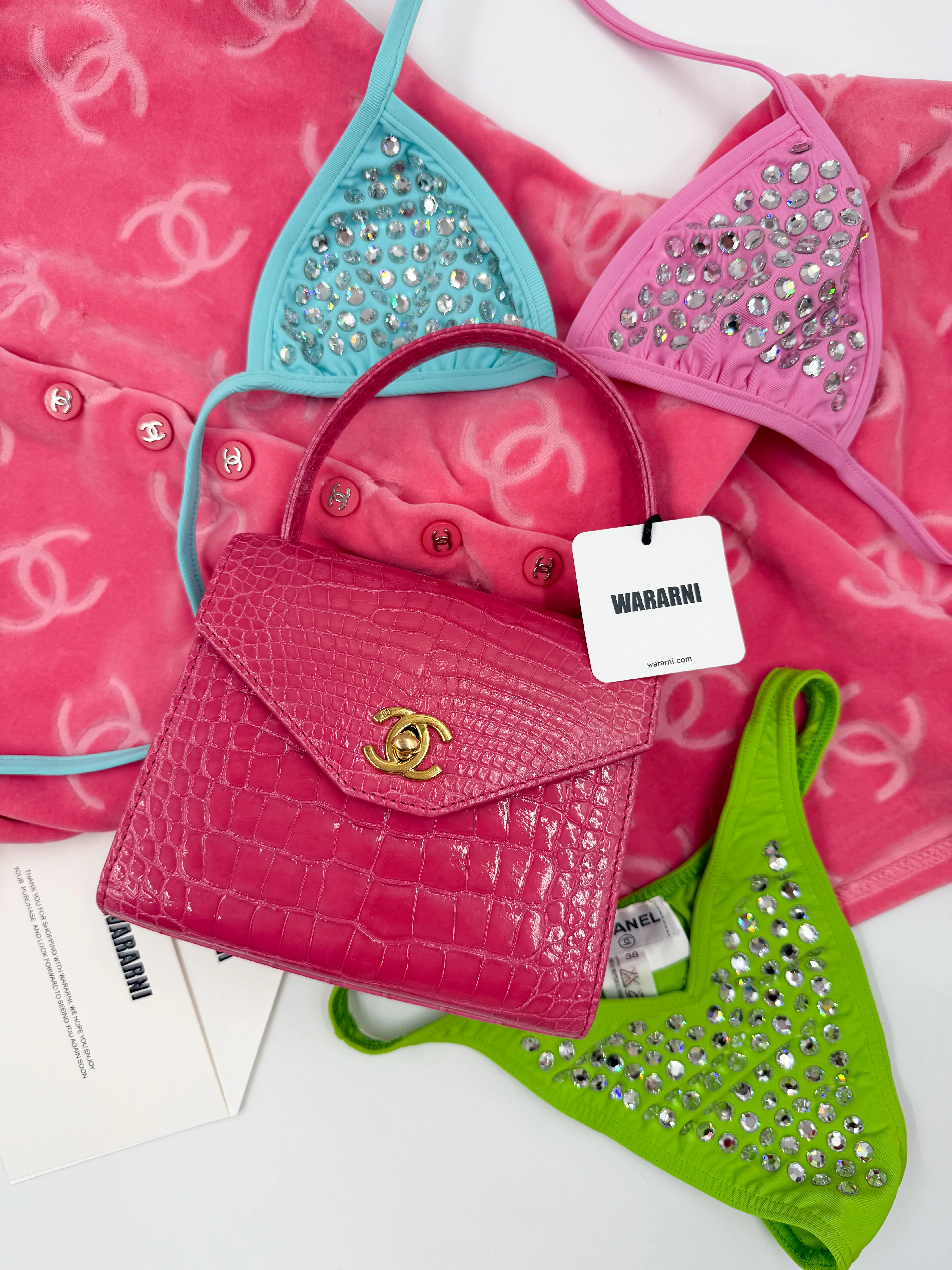 Chanel Vintage 1995 Barbie Crystal Bikini — Ultra-Rare Runway Icon