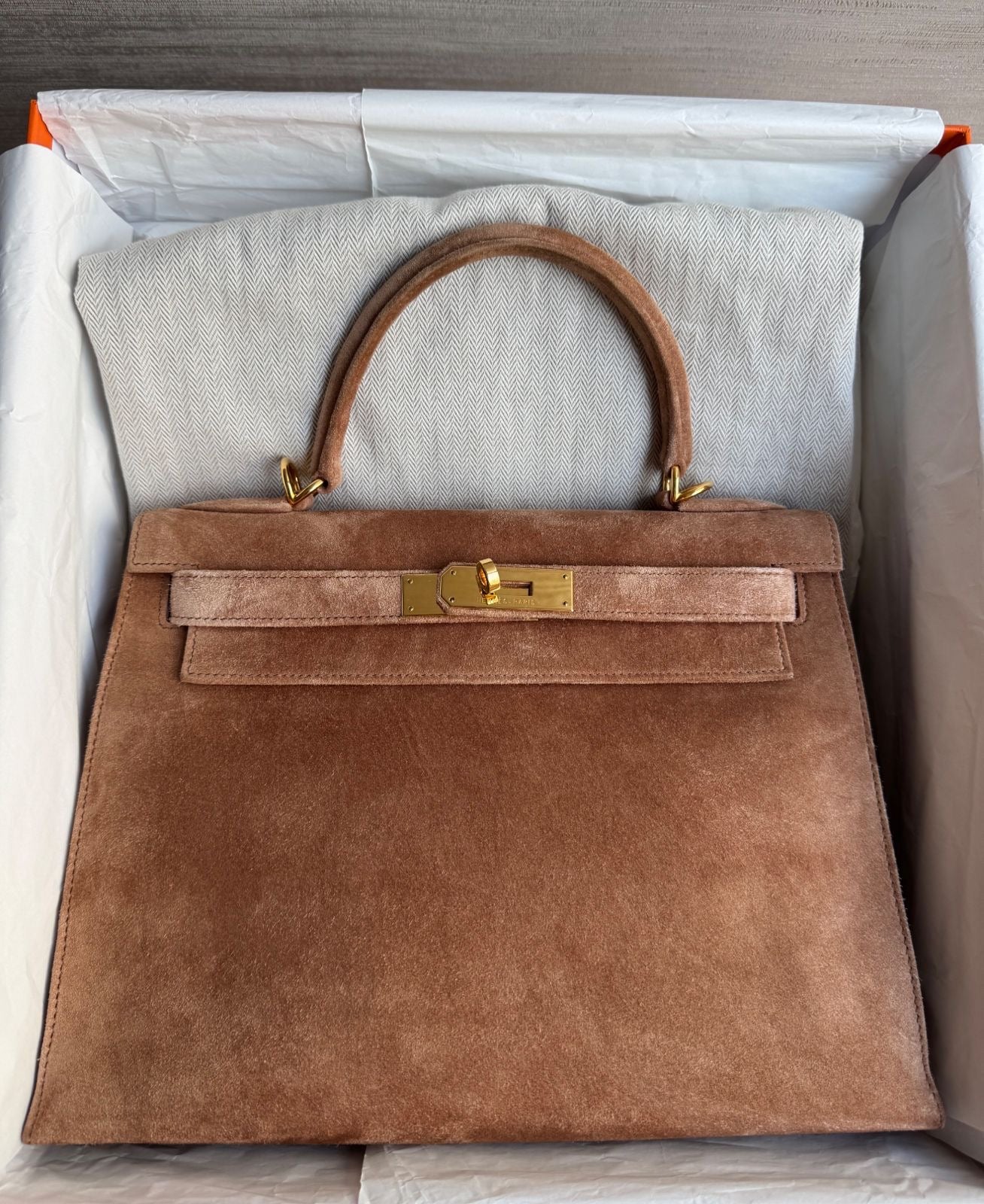 Hermès Kelly 28 Chai Doblis gold hardware
