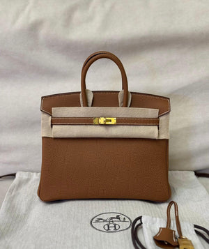 Hermès Birkin 25 Gold Togo Leather Gold Hardware