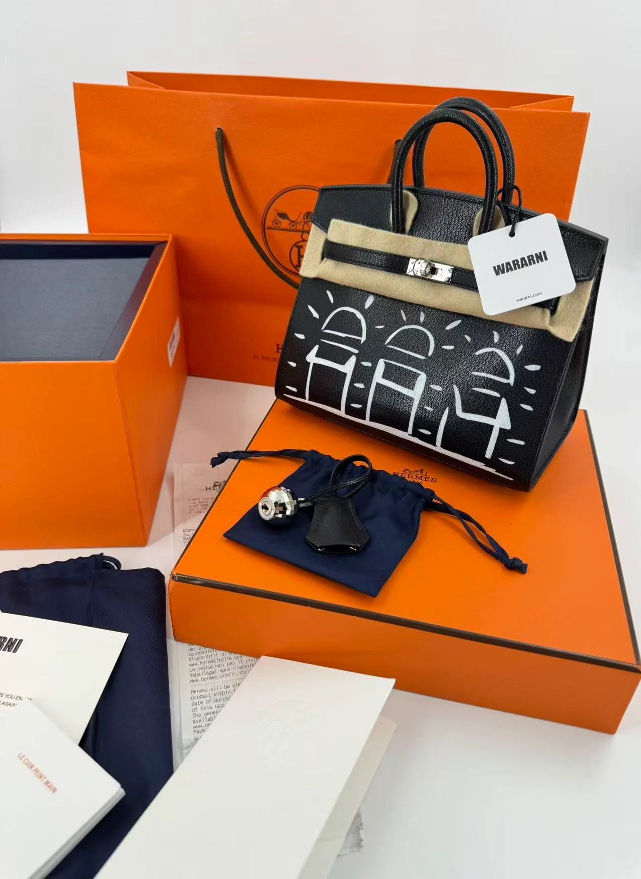 Hermès Birkin 20 Faubourg Disco – Veau Box Noir, Palladium Hardware
