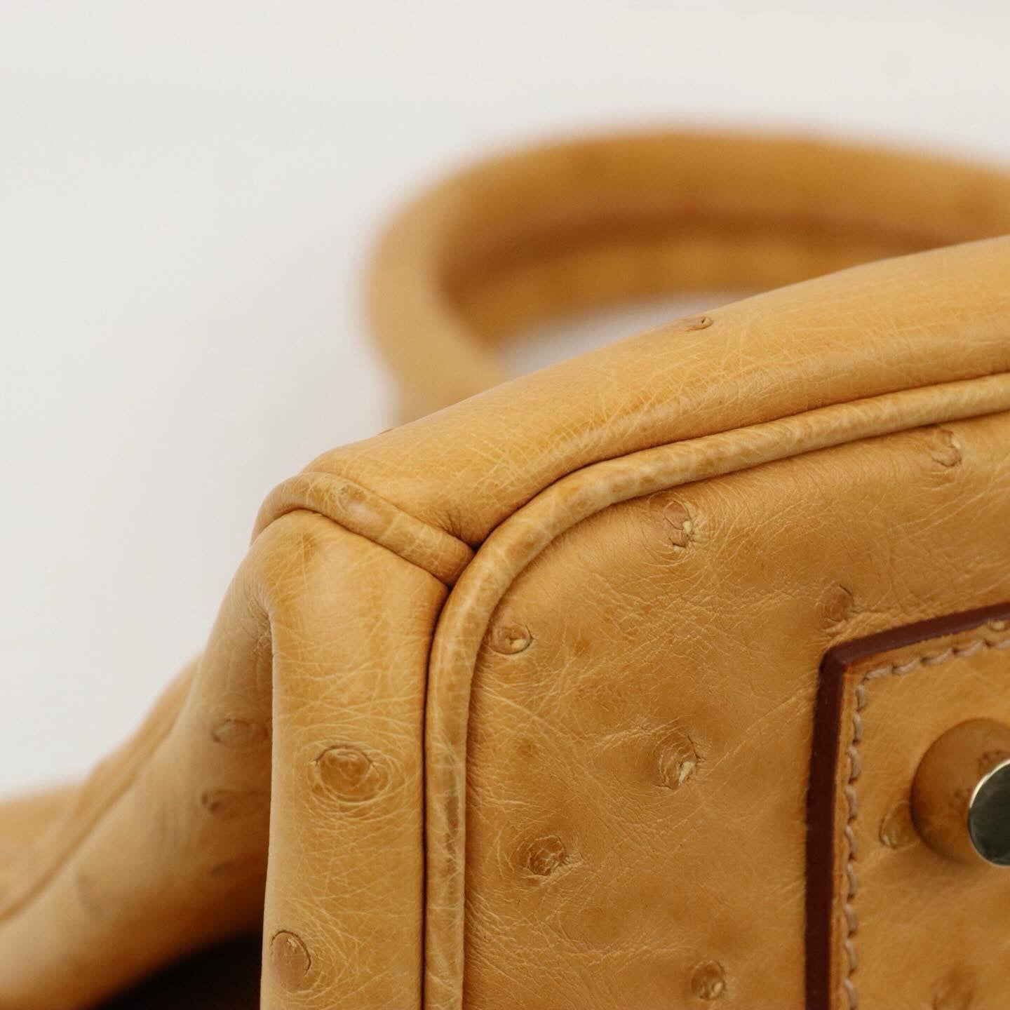 Hermes JPG Birkin Shoulder Natural Sable ostrich leather gold hardware