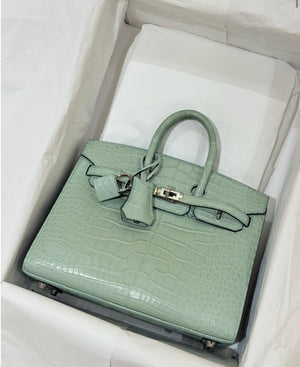 Hermes Birkin 20 Vert d’eau Matte Alligator Palladium hardware