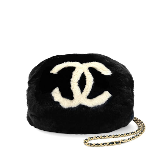 Vintage Vintage Fur Arm Warmer Chain Bag