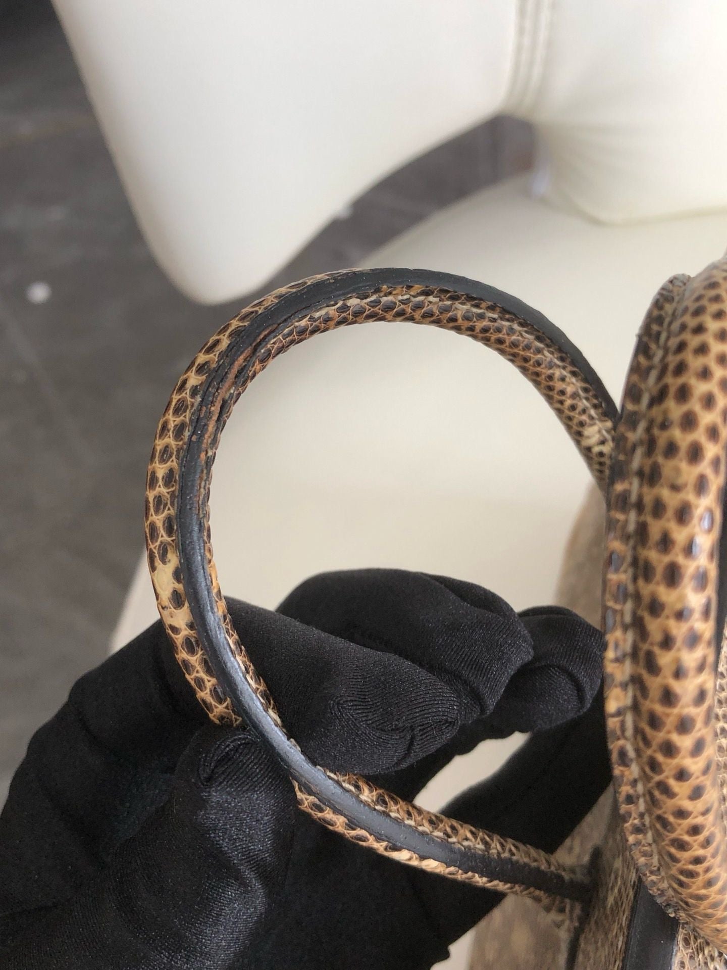 Hermès Birkin 25 Ombre Varanus Salvator Lizard Palladium Hardware