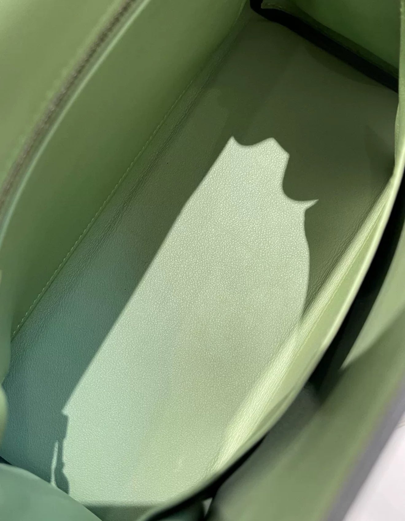 Hermes Kelly 25 3i Vert Criquet Swift Leather Palladium Hardware