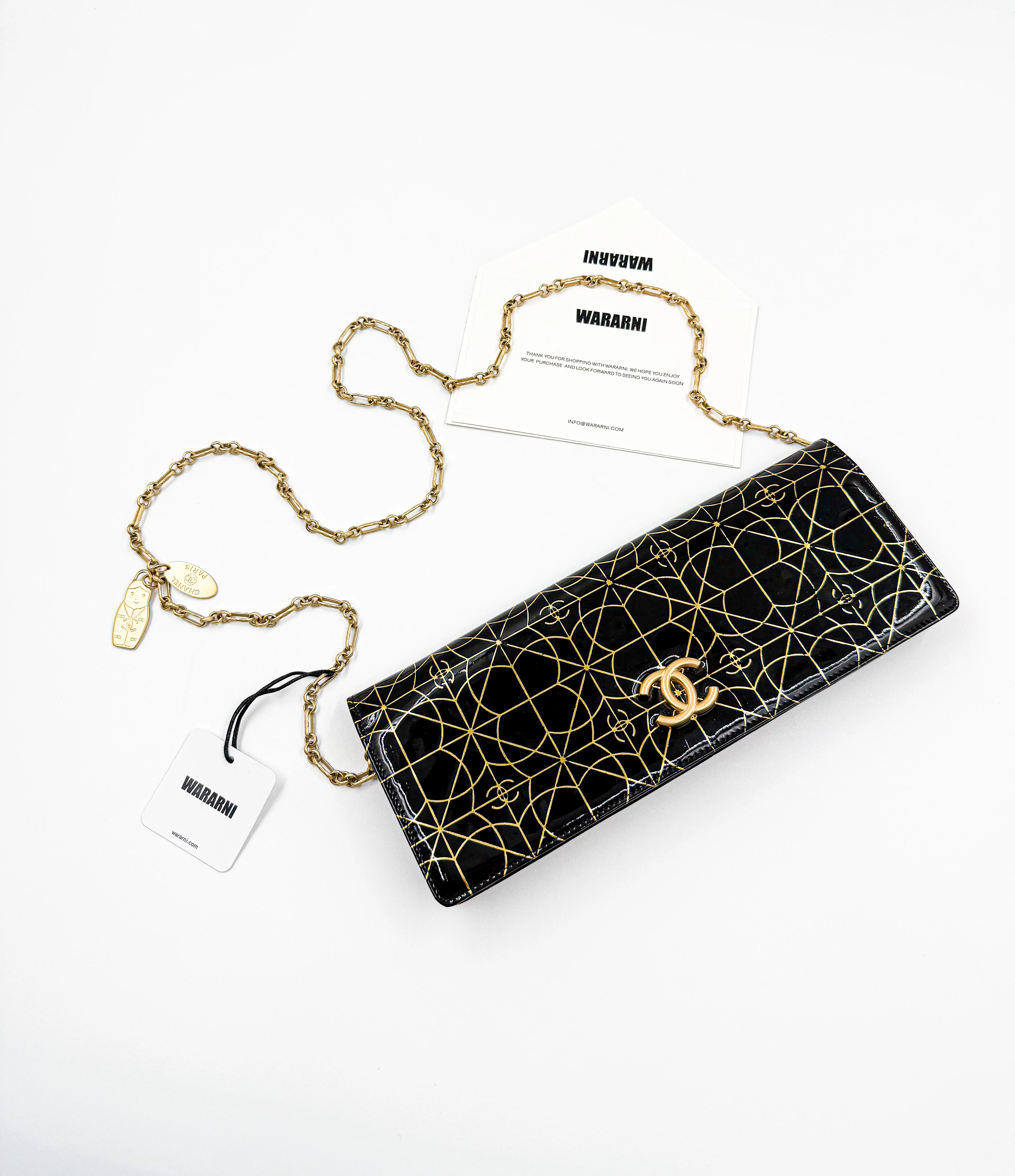 Chanel Pre Fall 2009 Paris Moscow Matryoshka Black Gold evening bag