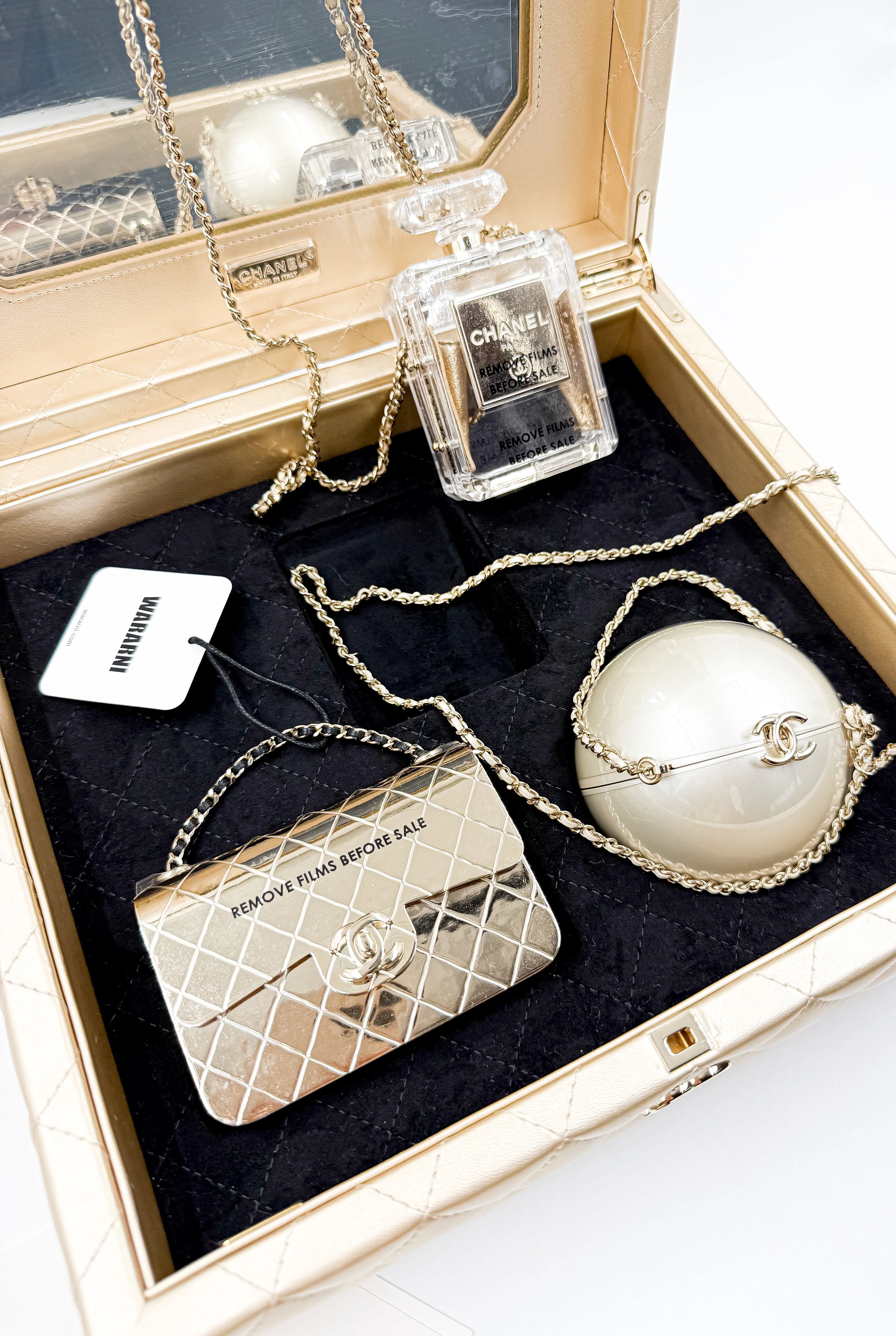 Chanel 22P “Success Story” Set of 3 Mini Minaudières — Limited Edition Collector’s Set