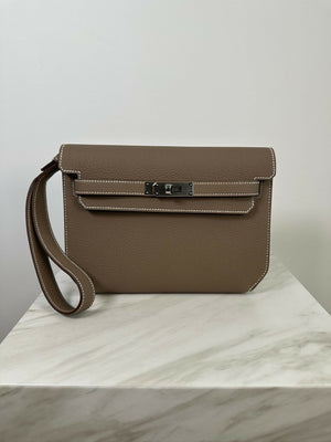 Hermès Kelly Depeche Etoupe PHW Stamp W 2025