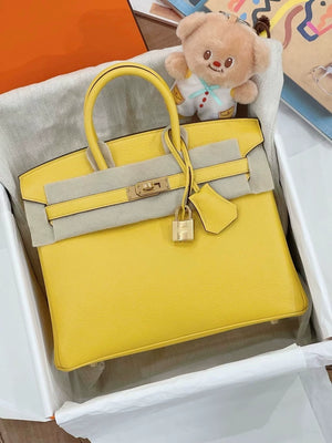Hermès Birkin 25 Naples Yellow 9O TN leather gold hardware