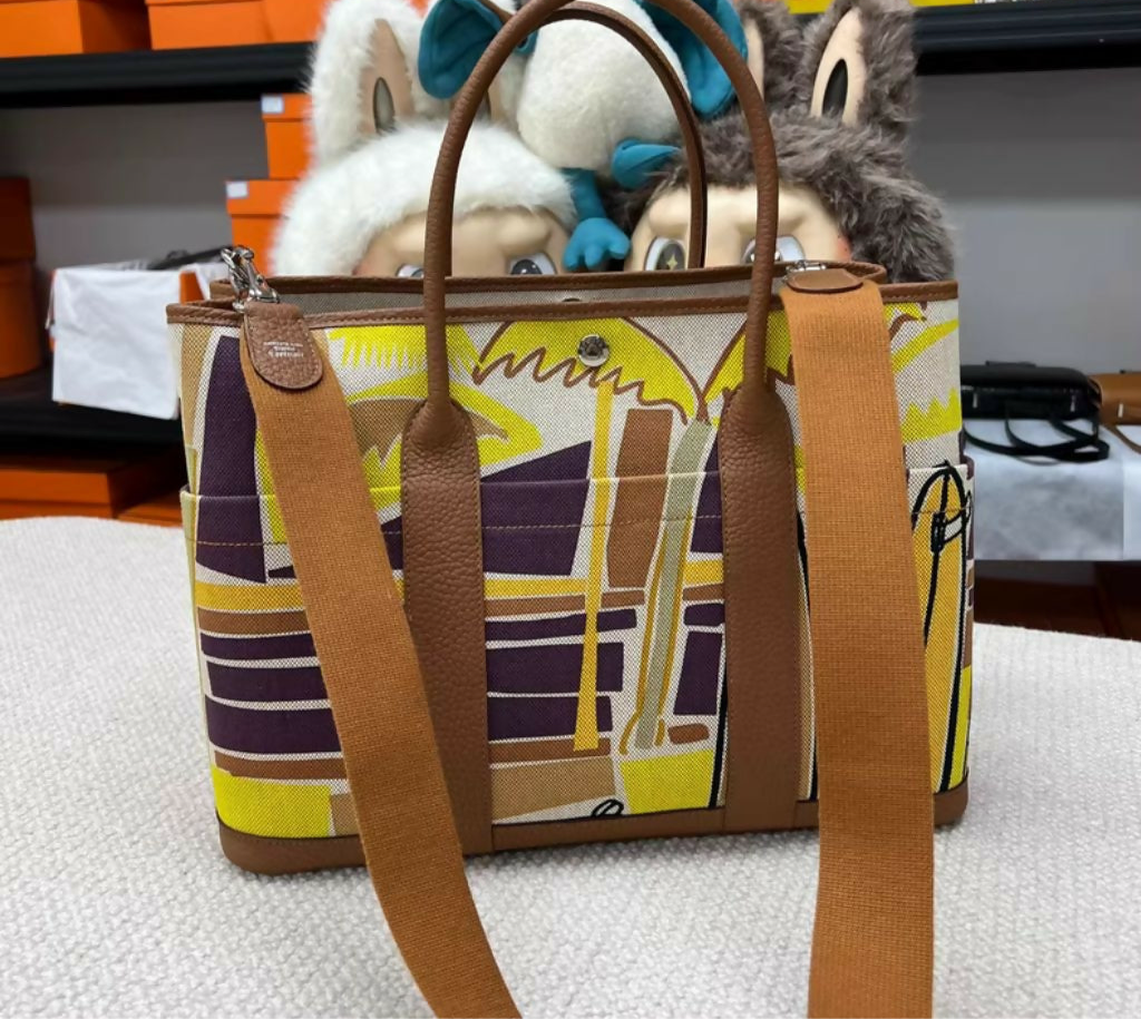 Hermès Garden Party 36 – 2018 Limited Edition Canvas  Leather