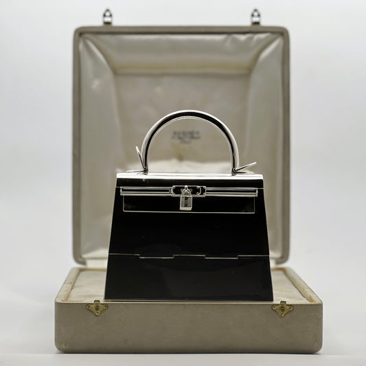 Ultra-Rare Hermes Kelly 15 Bag Sterling Silver Vintage Limited Edition Chaine D’Ancre Strap