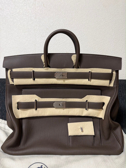 Hermes BirkinHAC 50 Multipocket Ecorce Togo Palladium hardware