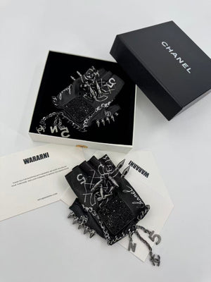 Rare* CHANEL 2013 Runway Spiked Fingerless Gloves - Karl signature gloves
