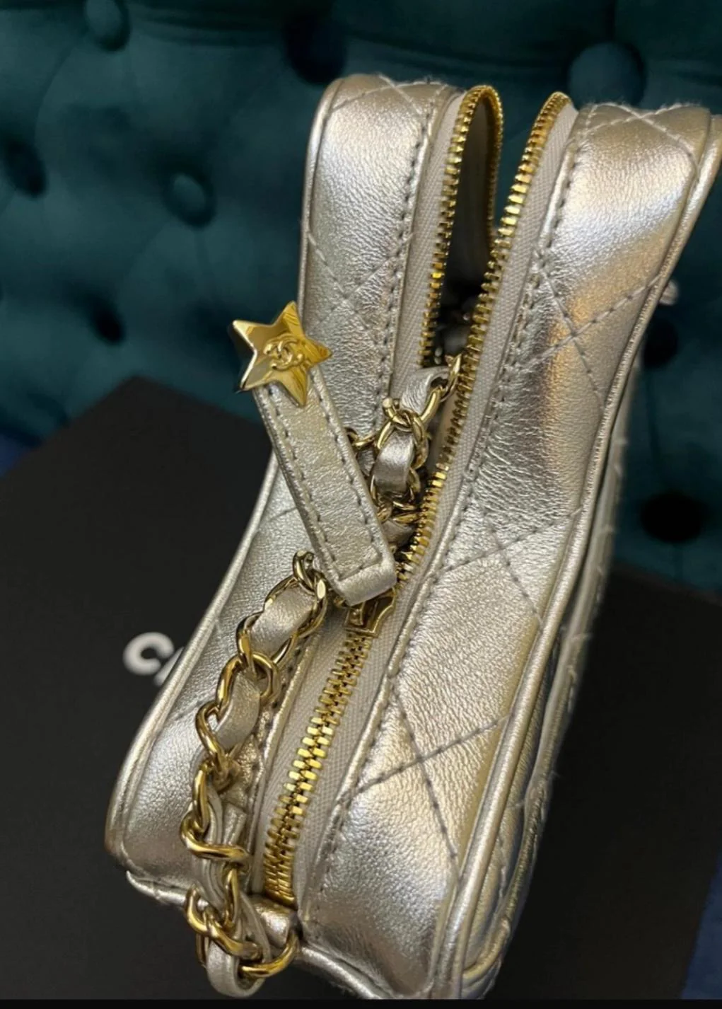 CHANEL 24C STAR BAG LAMBSKIN Gold Hardware