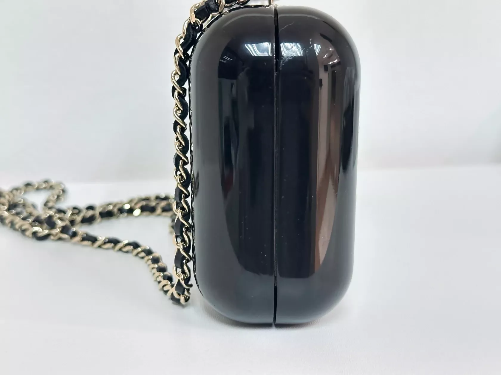 Chanel “Votez Coco” Pearl Plexiglass Minaudière Evening Clutch