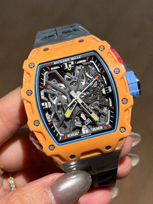 Richard Mille Automatic Winding Rafael Nadal Salmon Quartz TPT RM 35-03