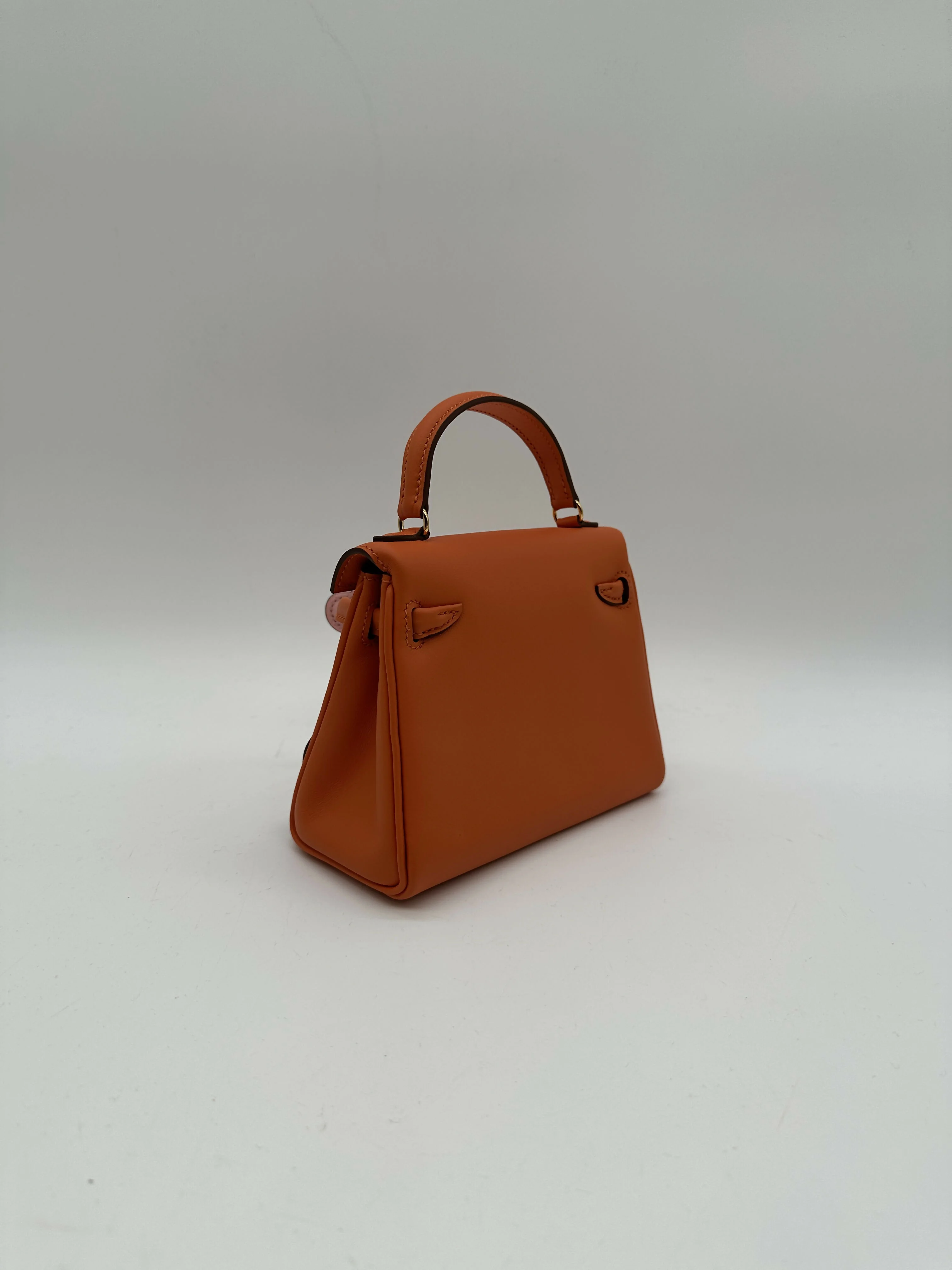 Hermès Kelly Doll Orange / Rose Sakura PHW W 2026