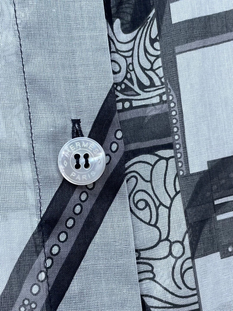 Hermès black white top