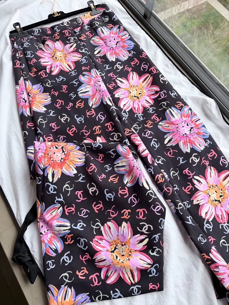 Chanel 24s wide-leg trousers