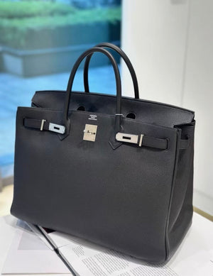 Hermes Birkin 40 black Togo leather palladium hardware