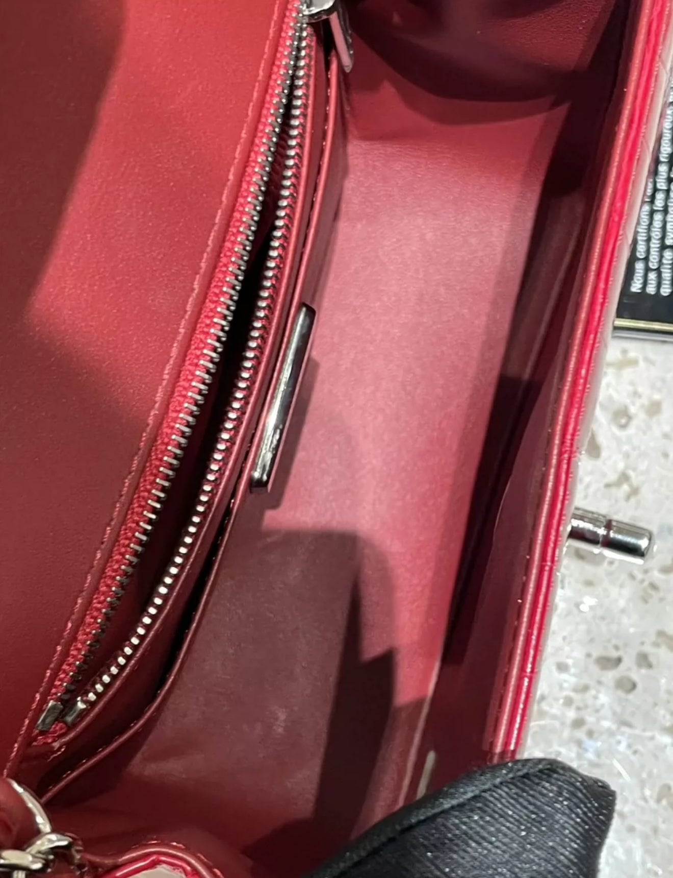 Chanel Red Crocodile mini square bag
