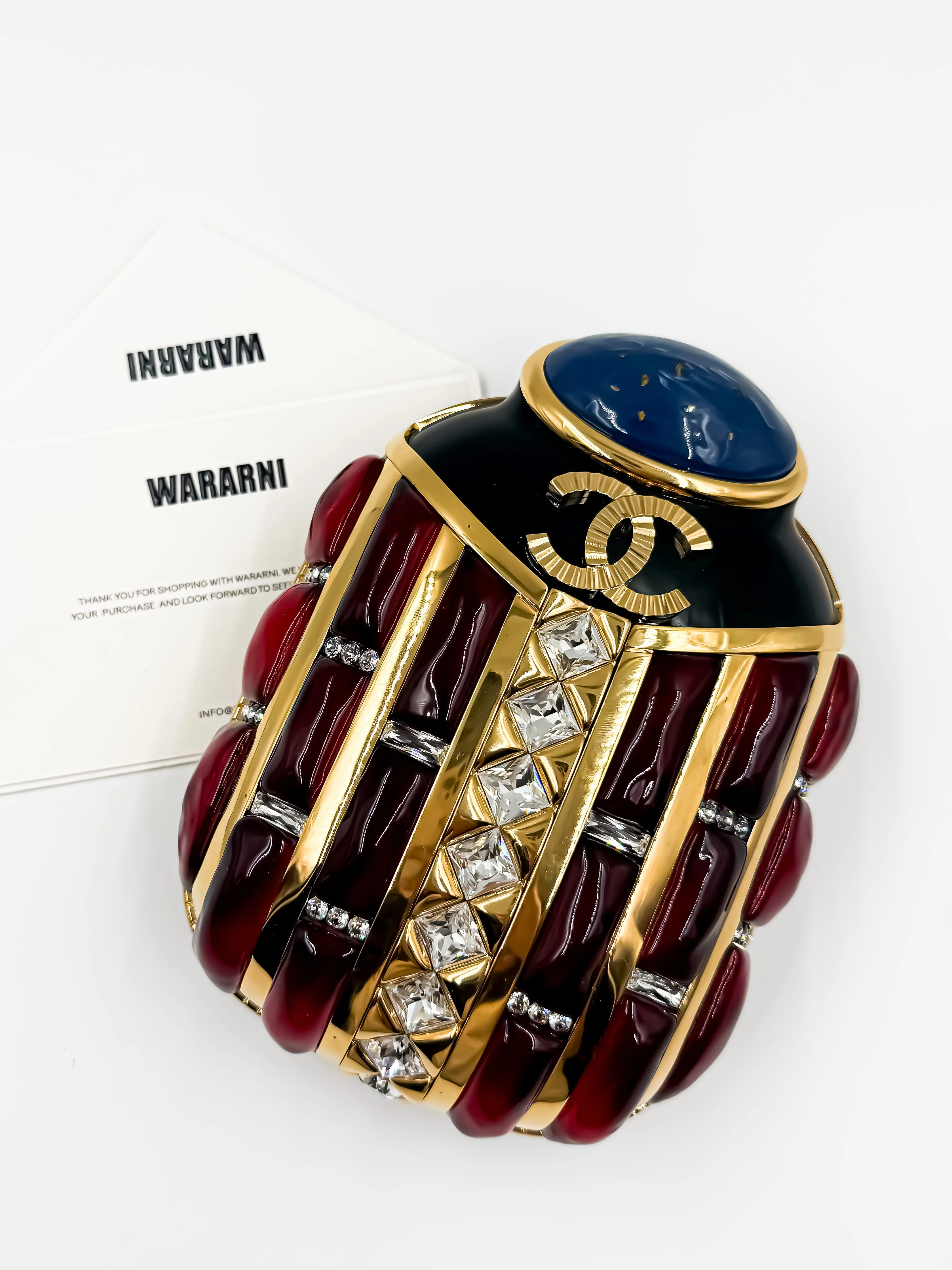 Chanel Scarab Minaudière — Pré-Fall / Métiers d’Art 2019 (Egypt) — Rare Collector’s Minaudière