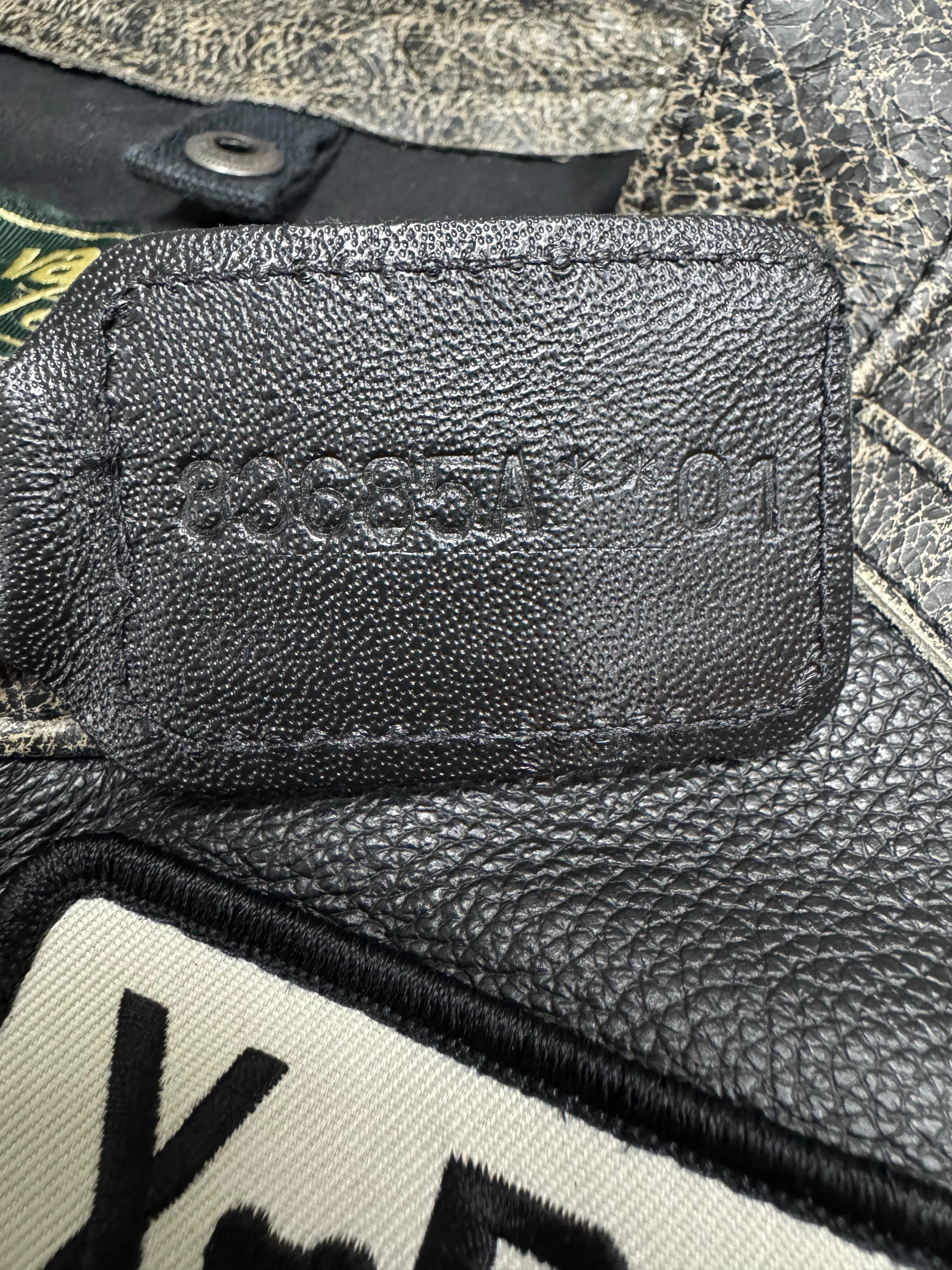 Aimé Leon Dore/ Vanson distressed Leather Moto Jacket - size M