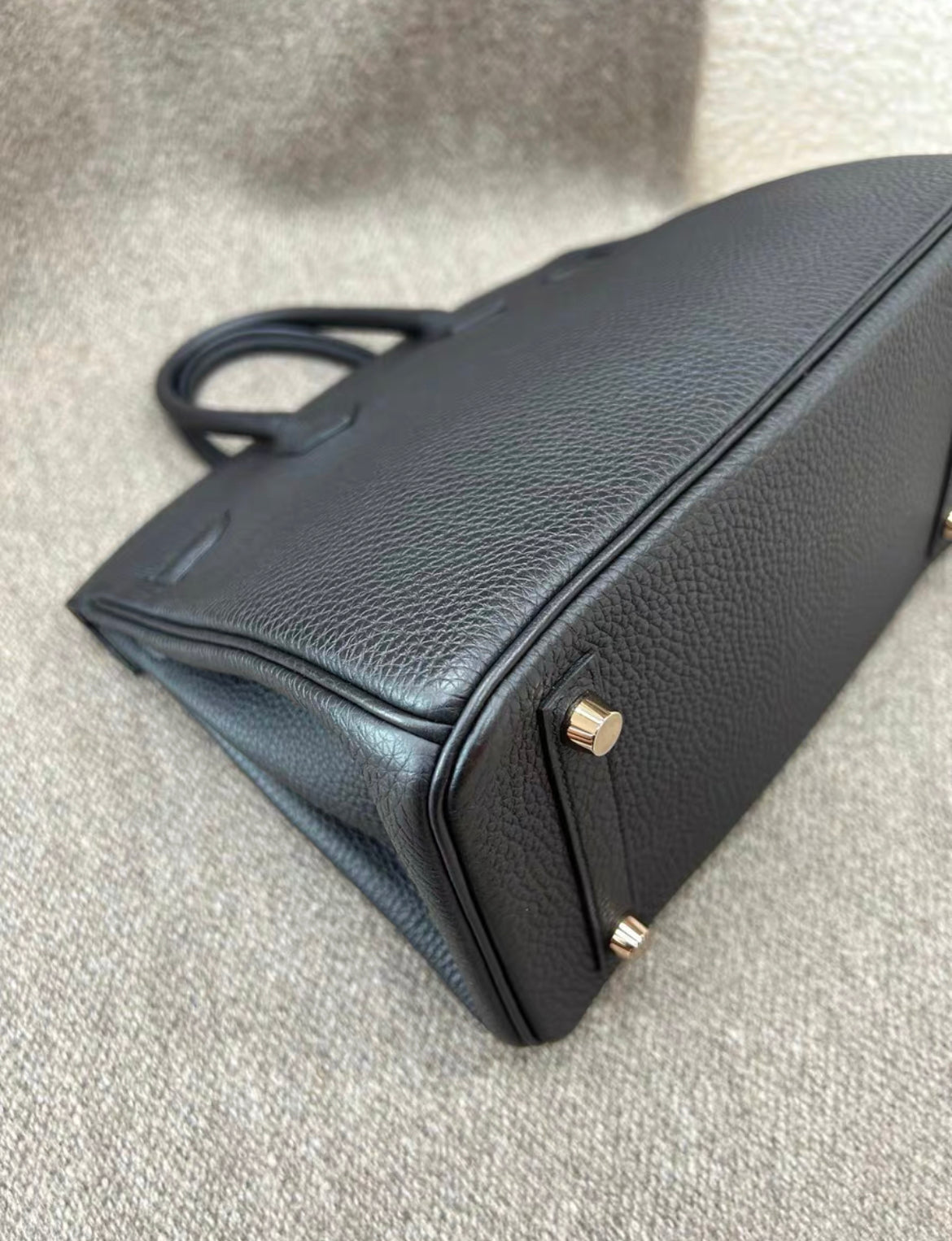 Hermès Birkin 25 black Togo Leather Gold Hardware