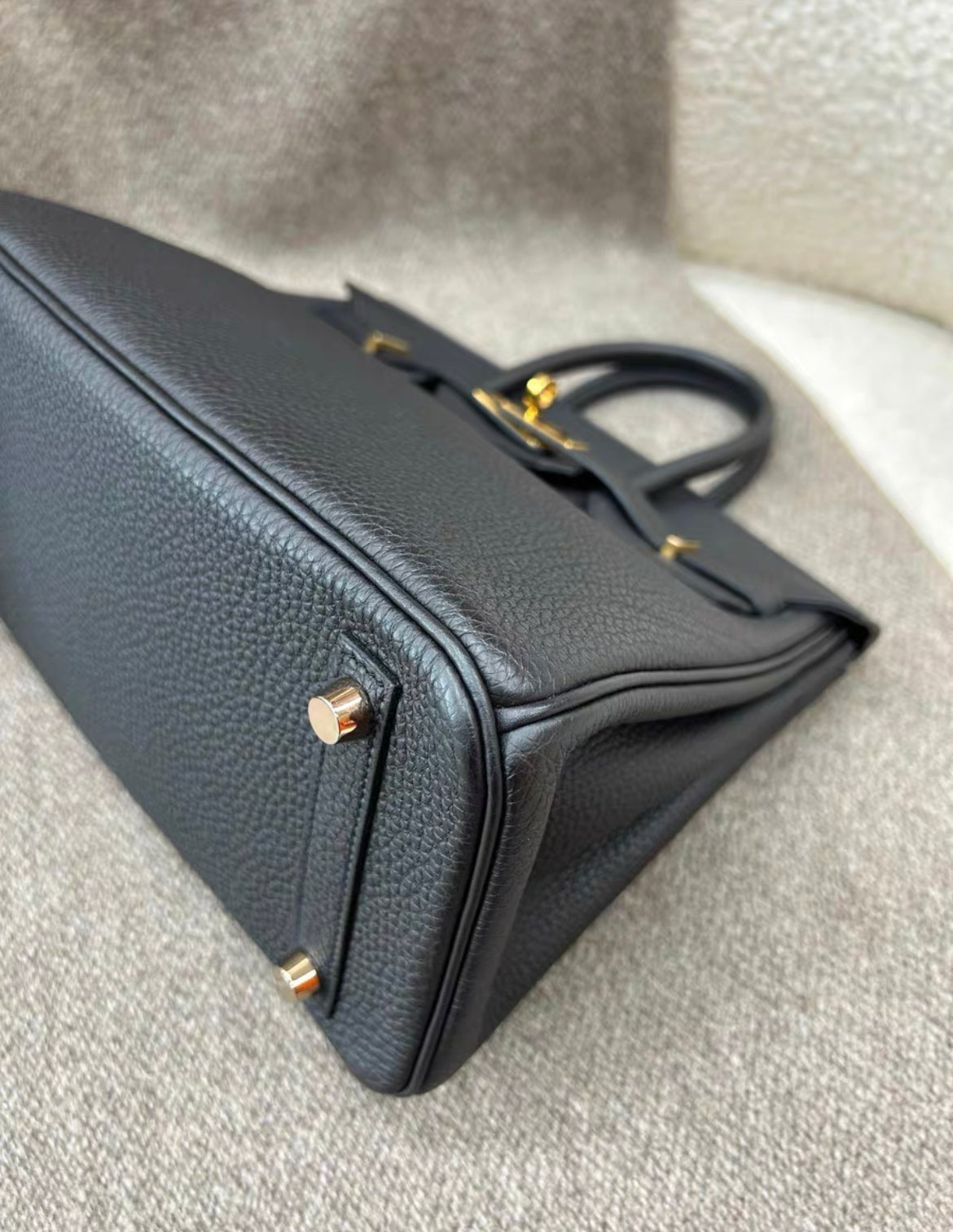 Hermès Birkin 25 black Togo Leather Gold Hardware