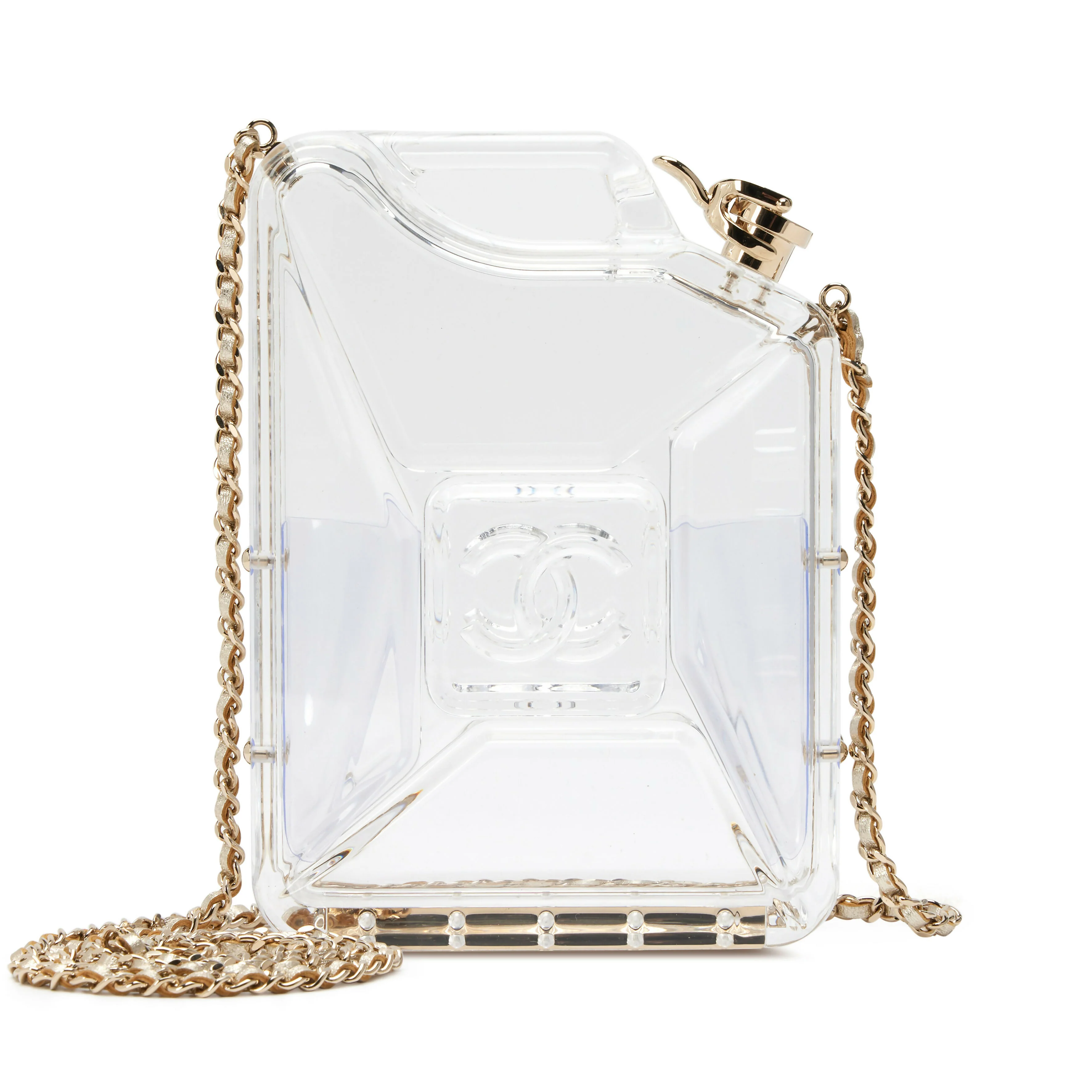 Chanel Clear Lucite “Dubai by Night” Gas Tank Minaudière — Cruise Paris–Dubai 2015