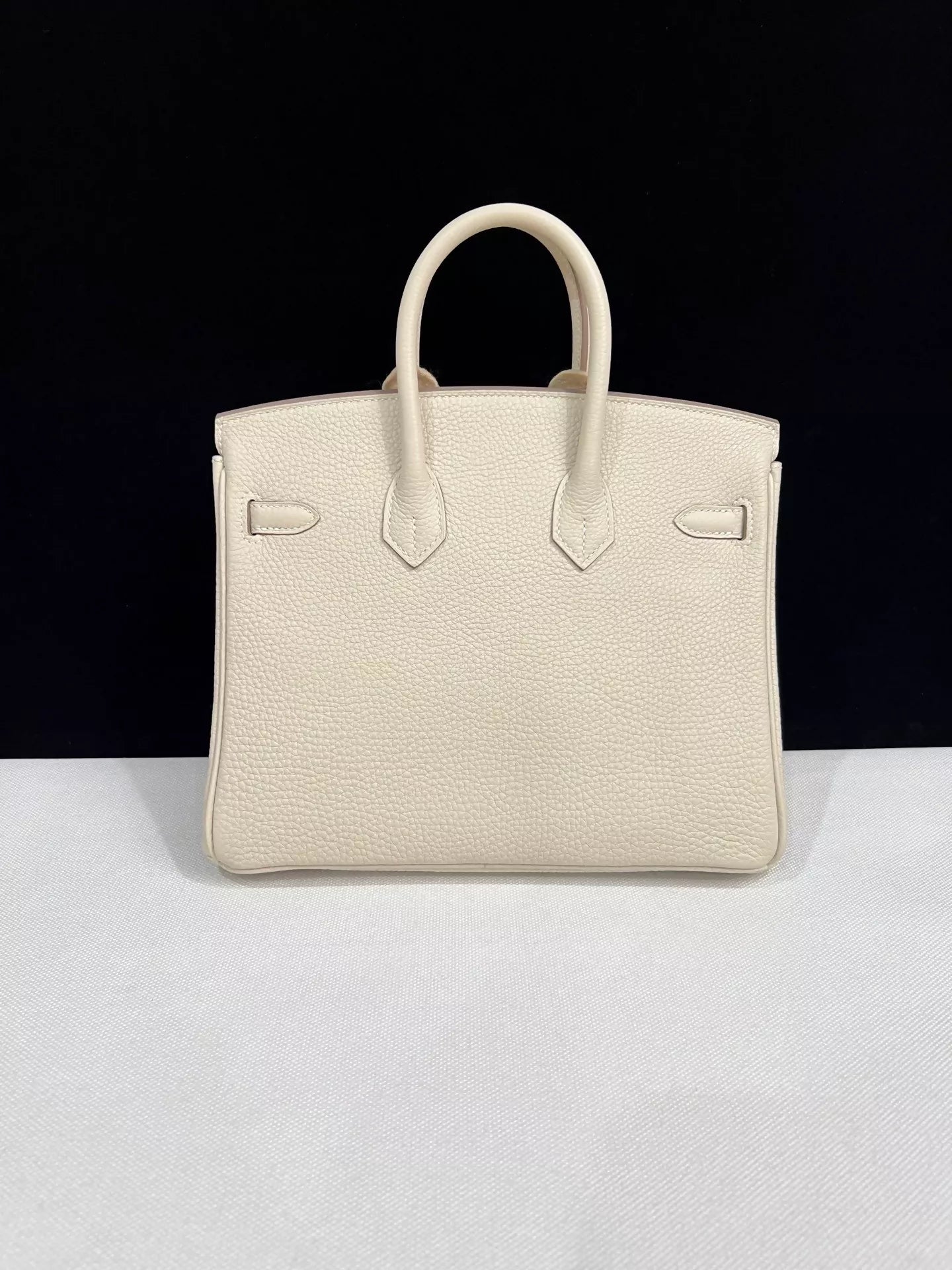 Hermes Birkin 25 Craie Togo Leather Palladium Hardware