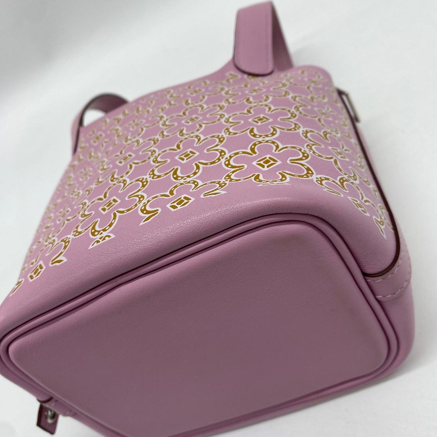 HERMÈS LUCKY DAISY MICRO PICOTIN 14, SWIFT, MAUVE SYLVESTRE