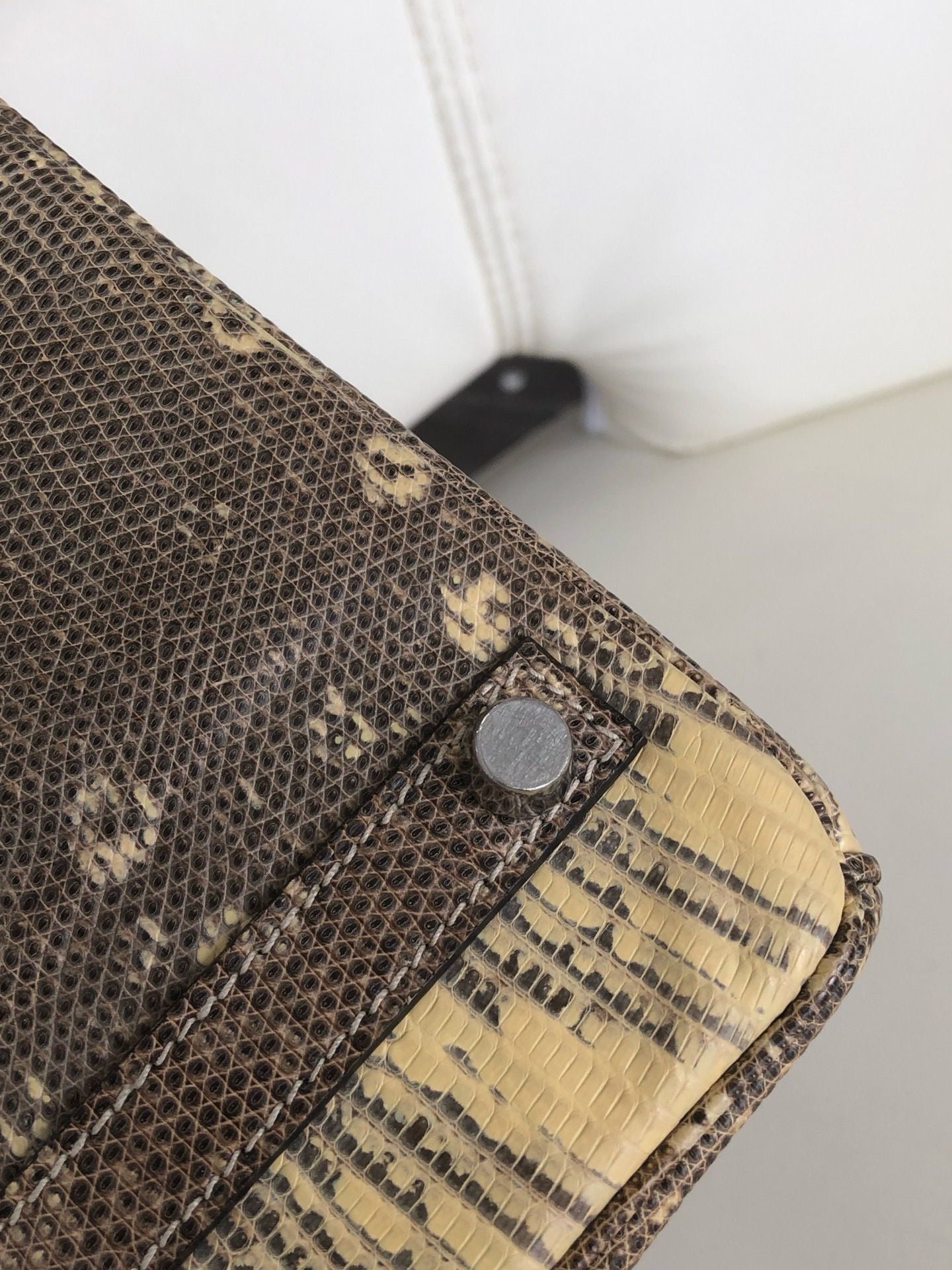 Hermès Birkin 25 Ombre Varanus Salvator Lizard Palladium Hardware