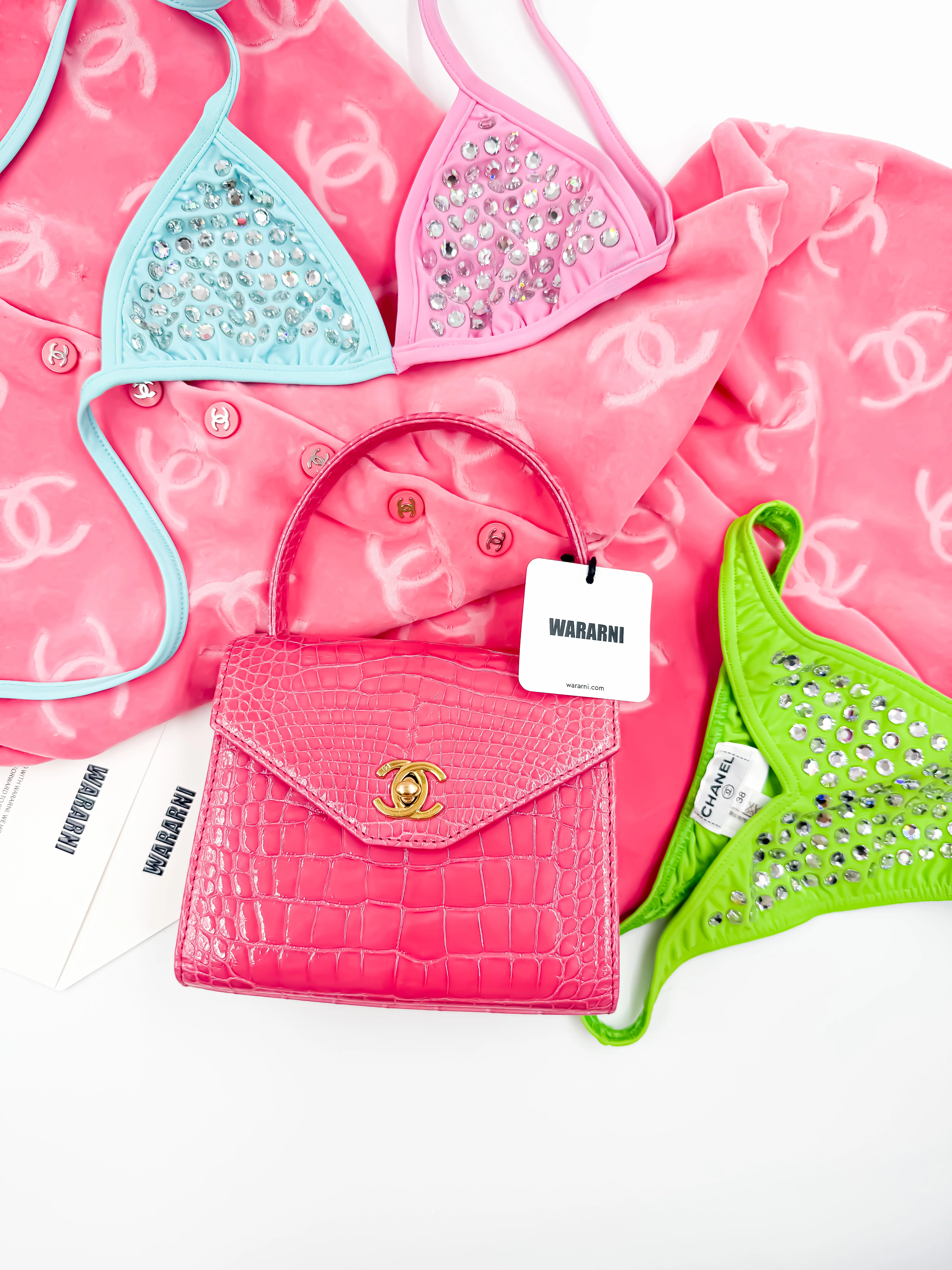 Chanel Vintage 1996 Pink Velour CC Logo Jumpsuit — Ultra Rare