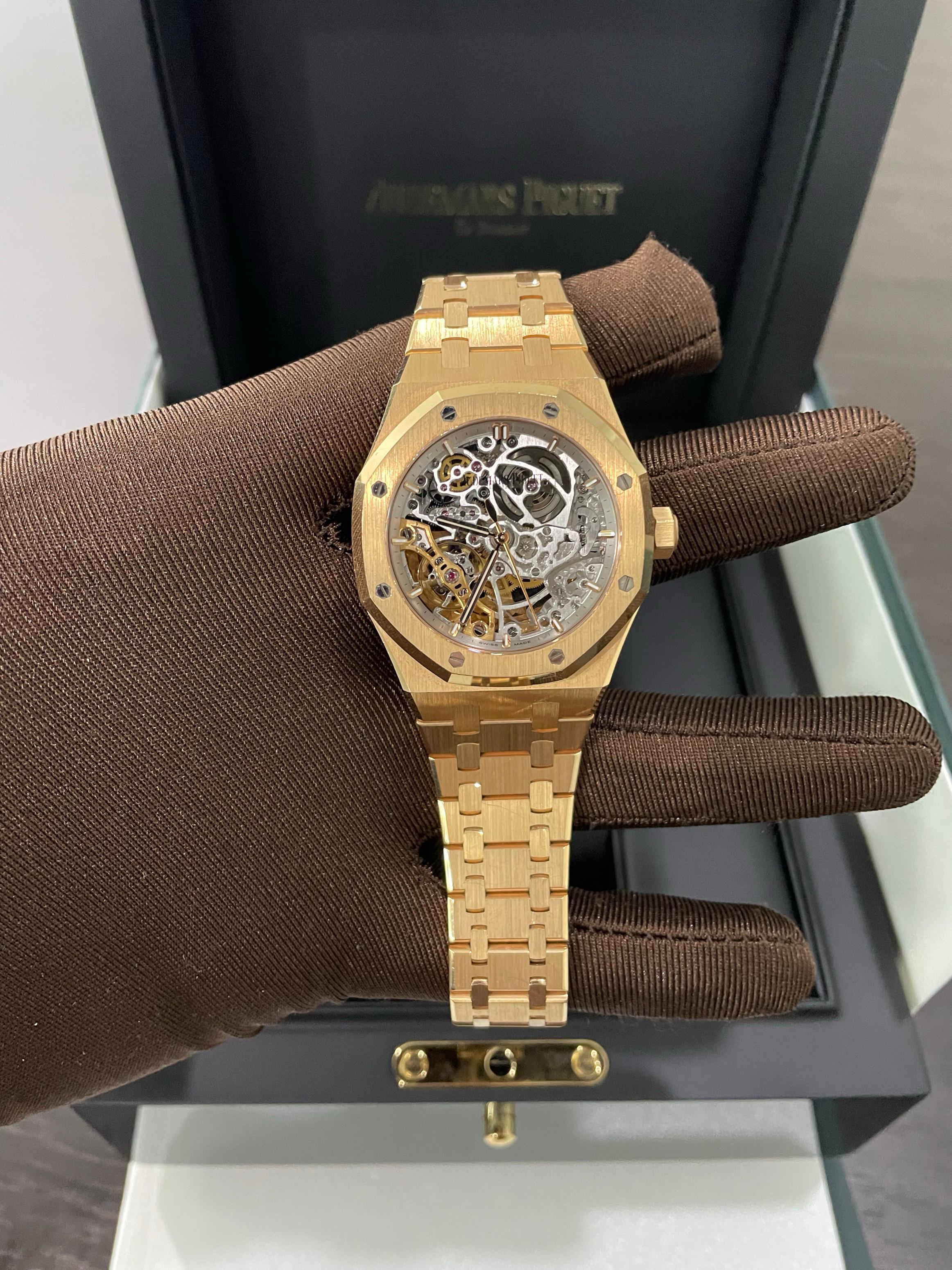Audemars Piguet Royal Oak Rose Gold 37mm Double Balance Wheel Openworked 15467 OR 2020