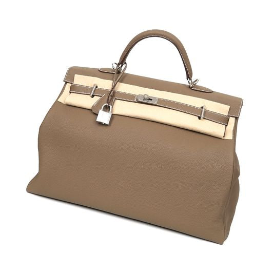 Hermes Etoupe Voyage Kelly 50 Bag