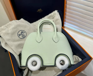 HERMES Epsom Mini 1923 Bolide On Wheels Vert Fizz