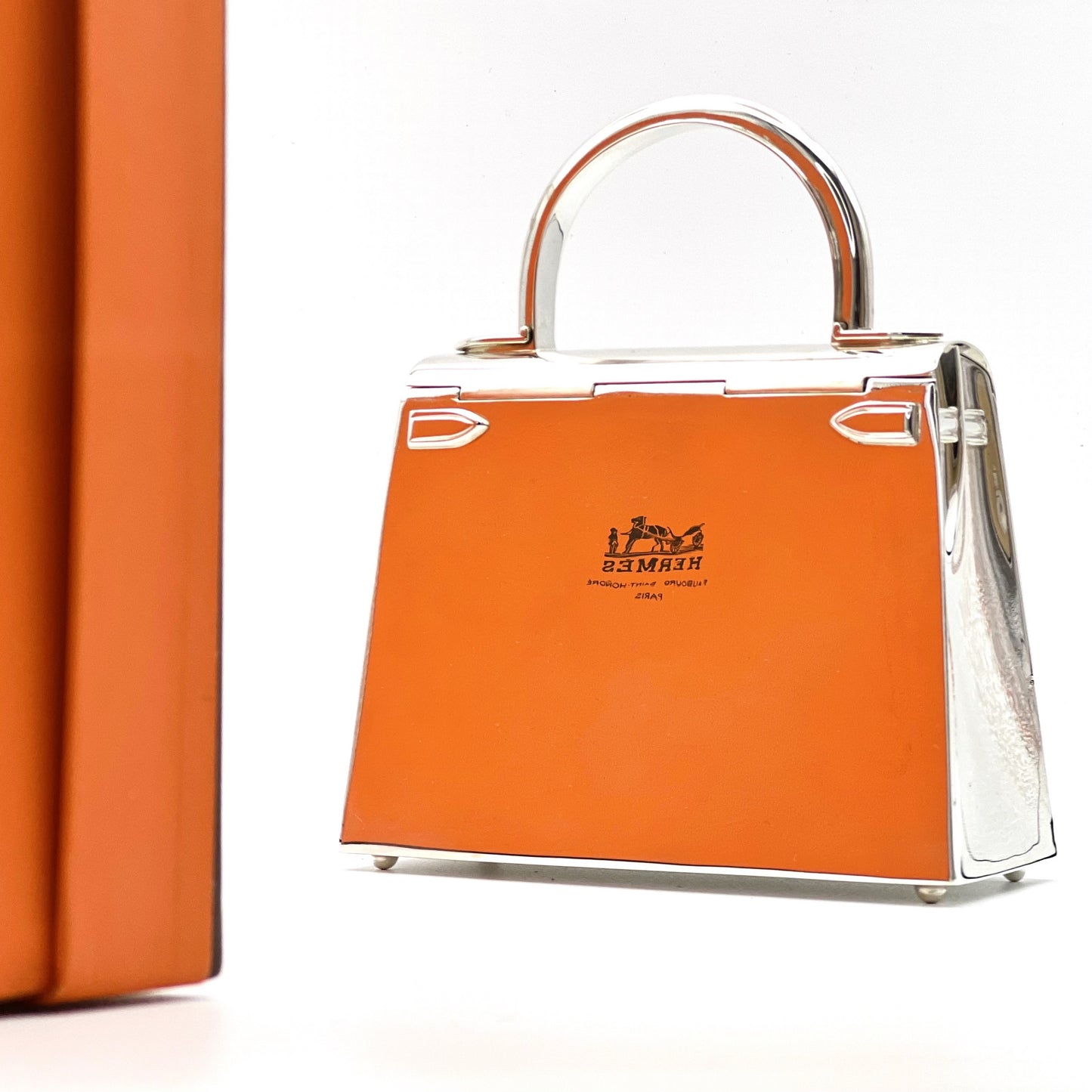 Ultra-Rare Hermes Kelly 15 Bag Sterling Silver Vintage Limited Edition Chaine D’Ancre Strap