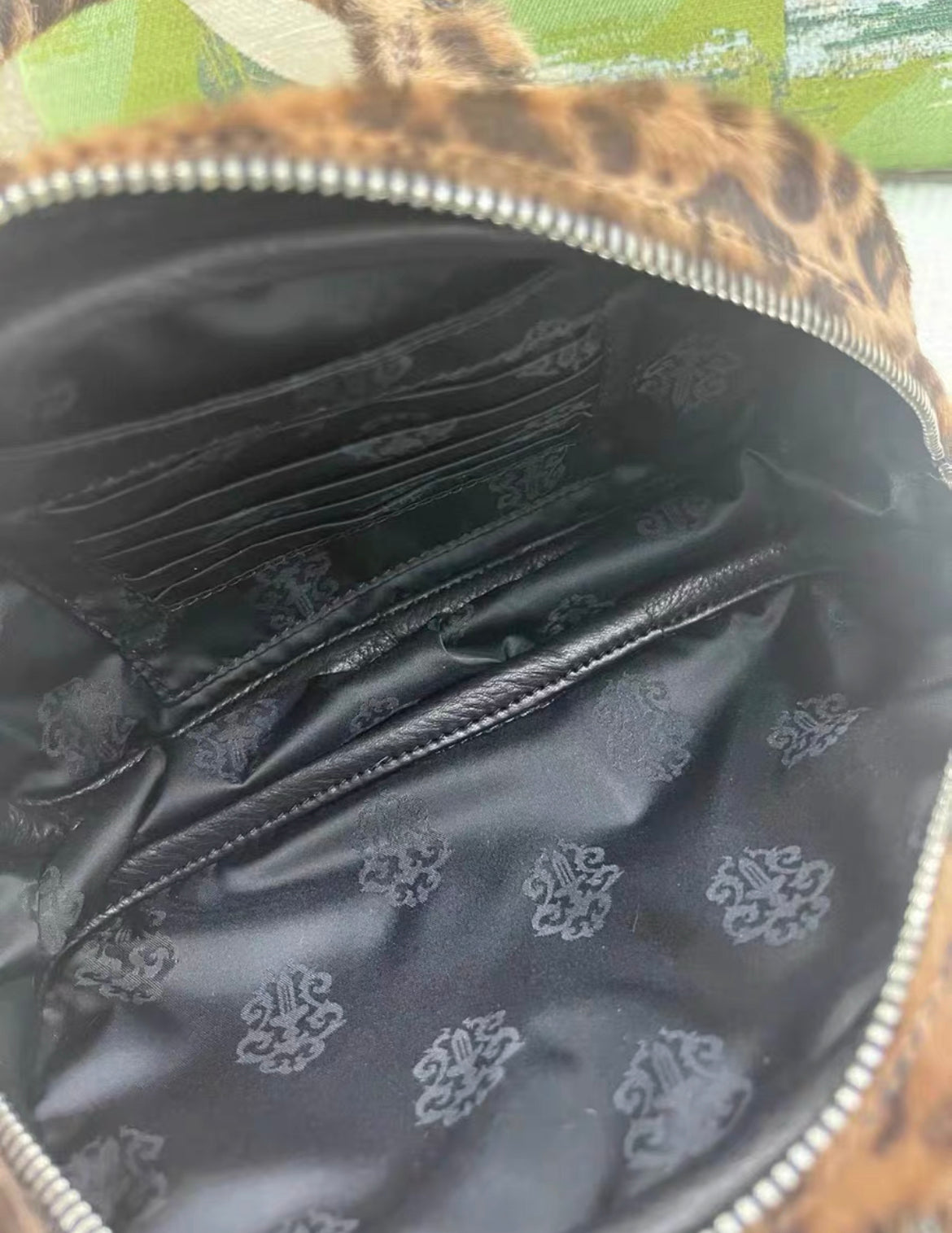 Rare Chrome Hearts Leopard Plush Fur Bowling Bag