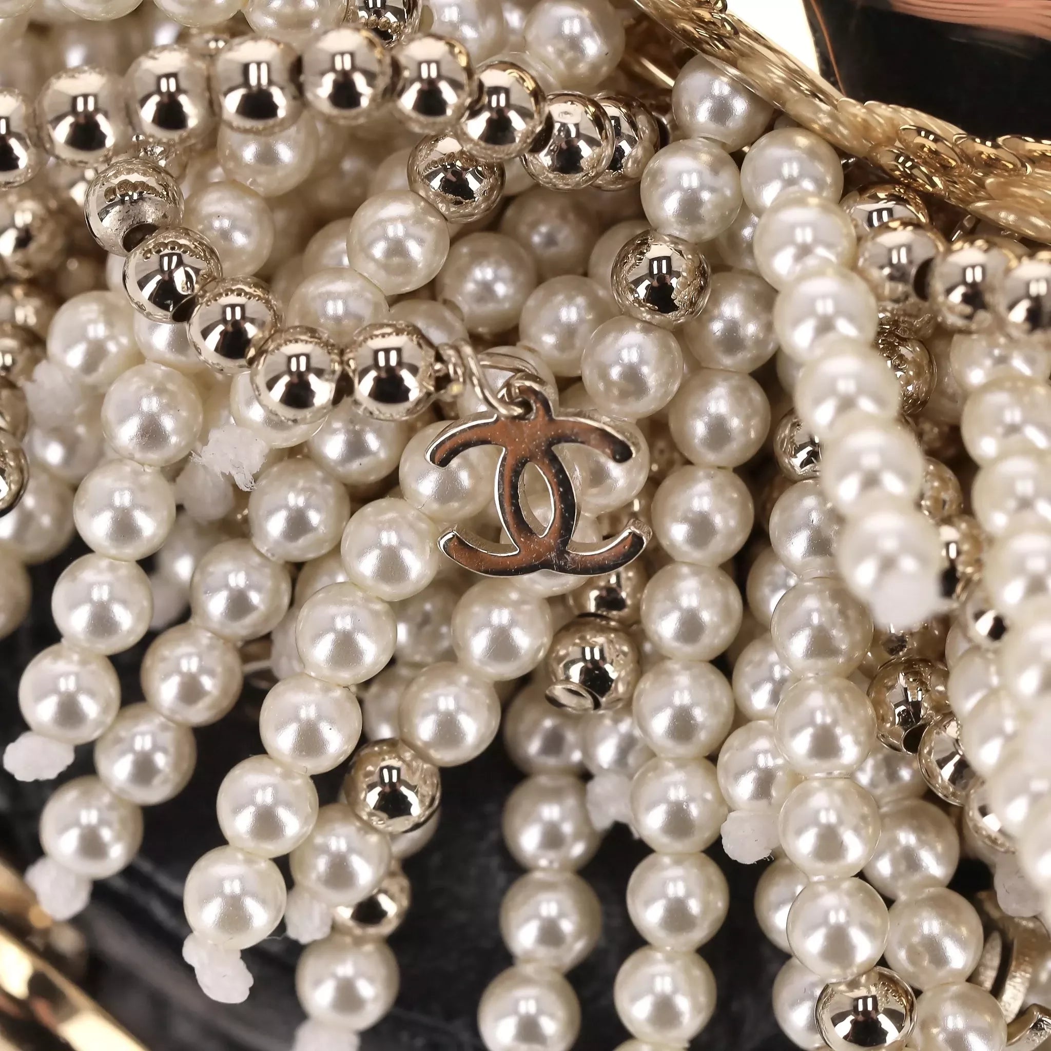 Chanel Lion Head Pearl & Leather Evening Bag – Pre-Fall 2023