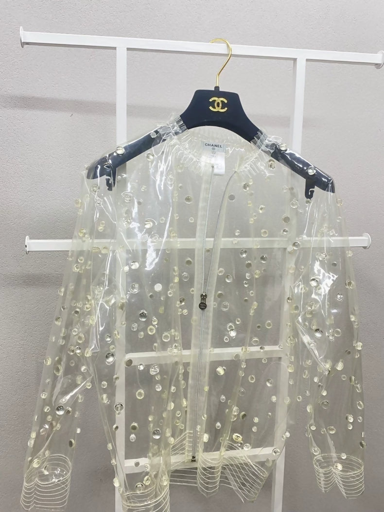Chanel transparent raincoat