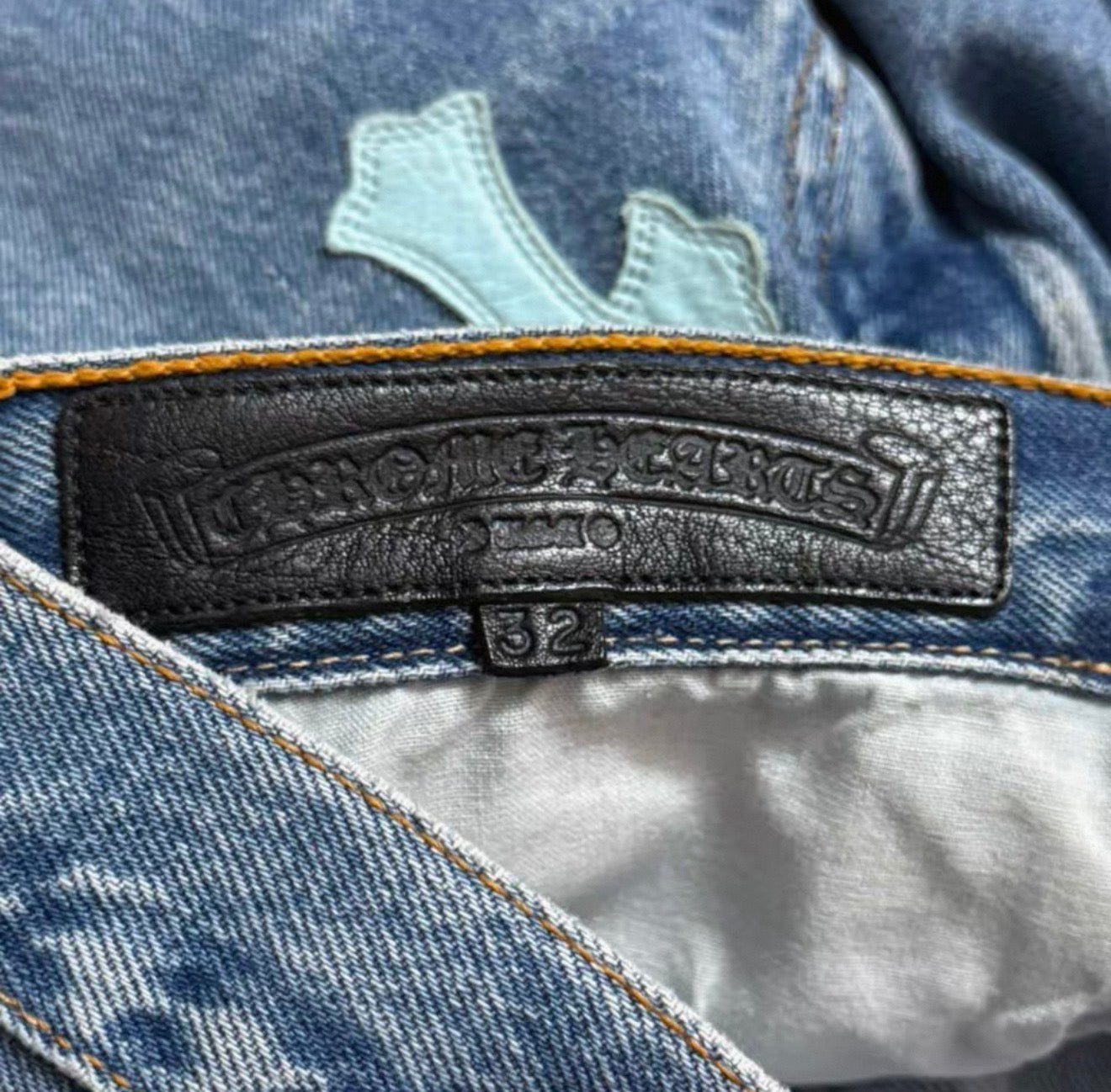 Chrome Hearts St. Barth Limited Edition Light Blue Levis Jeans