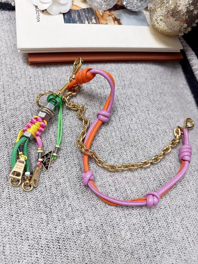 Prada Pop Knot Handbag Charm with Pendant