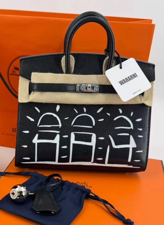 Hermès Birkin 20 Faubourg Disco – Veau Box Noir, Palladium Hardware